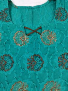 Elegant Green N Brown colour Kurta Set