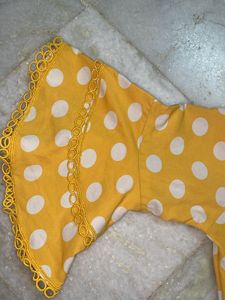 Mustard yellow bell Sleeves Top