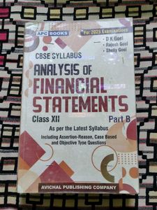 Analysis of Financial Statements Part B Class XII
