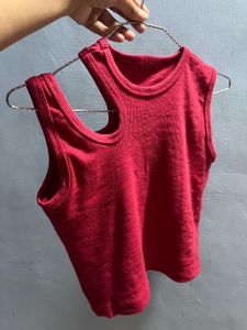 Chic Red Ribbed Tank | Everyday Comfort &amp; Style