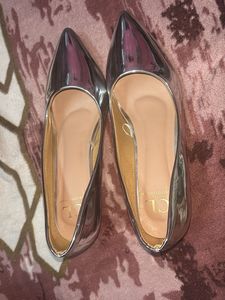 Silver Pointed Heels