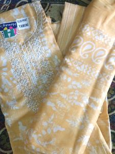 Honey's Yamini Slub Print Suit