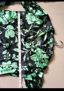 neon floral print coord set