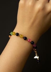 3 Beaded Charm Bracelet