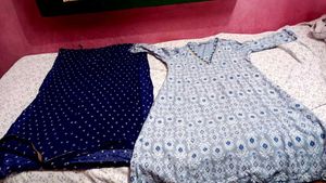 Blue Printed Kurta