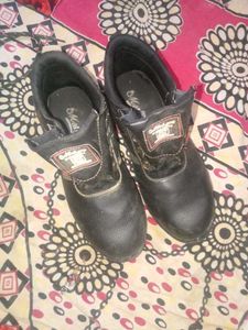 Malgre Leather Steel Safety Shoes