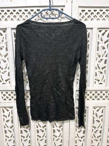 🎀 Imported Gray Long Sleeve Top E