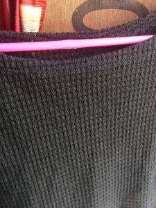 Black Long Sleeve Crop Top