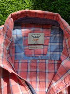 Richlook Pink Checkered Shirt 42 Eize