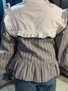 Black &amp; White Korean Top