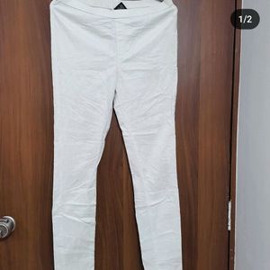White Corduroy Jeggings