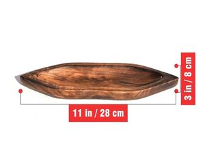 Wood Boat Shape Incense Holder