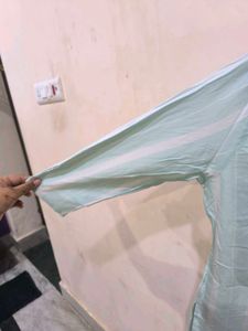 Blue and white striped kurti.