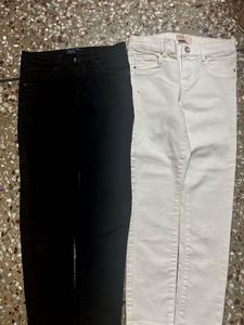 Black And White Denims