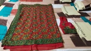 Wedding Wear Sari With Blouse
