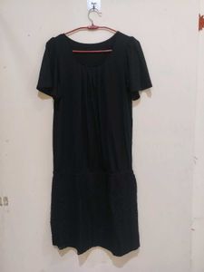 Black Lace Detail Dress