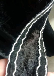 Black velvet dress