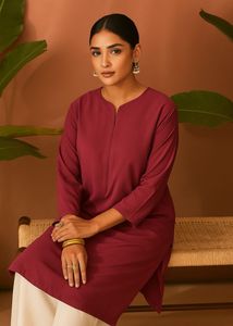 Elegant Maroon Dress