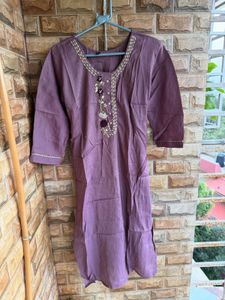 Elegant Purple Kurta