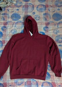 Men Maroon Hoodie/ Sweatshirt