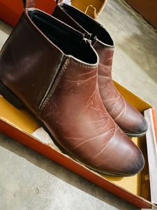 IMPORTED Brown Chelsea Leather Boots