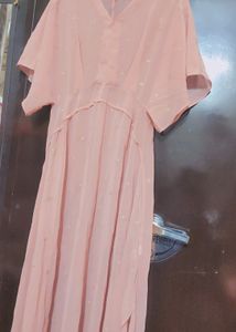 Light Pink Long Dress For Girl &amp; Woman 36 Bust