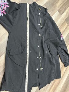 Embroidered Black Jacket