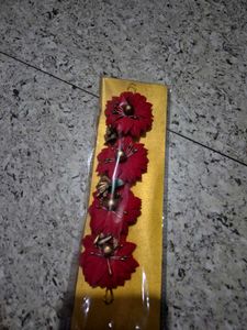 Red Floral Hair Accessory