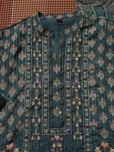 Elegant Printed Sharara Suit Set With Duppata