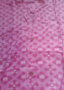 M Pink Printed Kurta