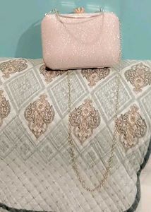 Pink Glitter Clutch