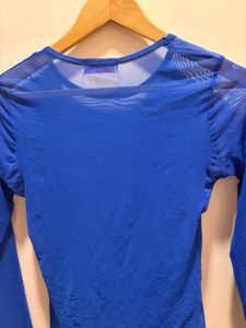 Beautiful Blue Mesh Top