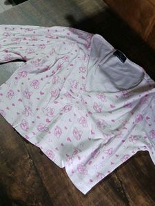 Cute Cartoon Print Top