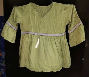 Olive Green Babydoll Dress