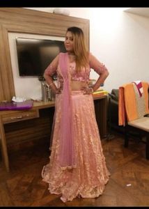 wedding ready Heavy lehnga hand enbroidred