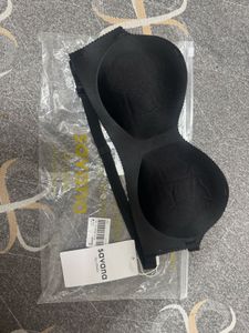 Savana Black Strapless Bra