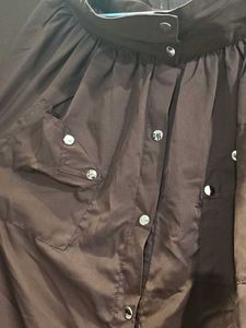 A Solid MAXI Puff Skirt