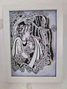 Handmade Thooli Art Frame