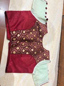 Light Green Saree One Time Used No Stains
