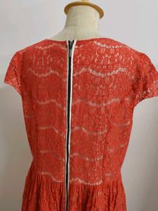 Coral Lace Dress(Fixed Price)