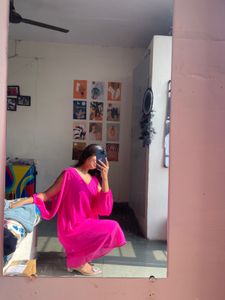 Hot Pink Flowy Dress