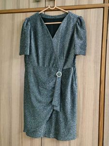 Silver Glitter Dress