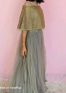 Crop Top With Lehnga