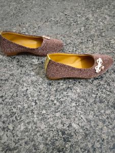 Sparkly Bronze Ballerinas