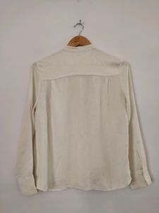 Mango Off White Casual Shirt ( Women )