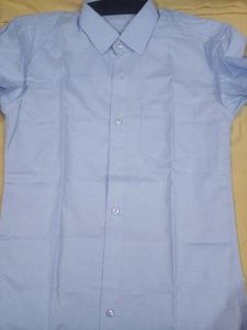 New  Sky-blue Formal Shirt For Men