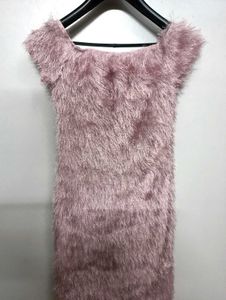Pink Fur Party Bodycon / Mini / Dress