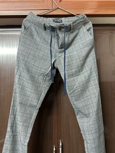 Checked Casual Pants