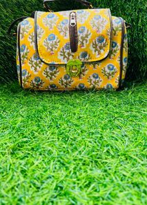 Floral Print Satchel