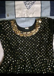 Black Embellished Salwar Kameez